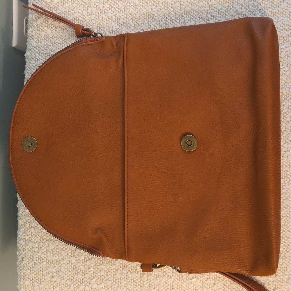 Universal Thread Brown Leather Envelope Clutch - image 3
